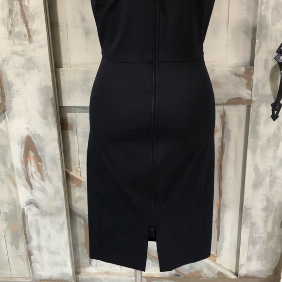 Veronica Beard sleeveless V- neck scuba sheath dress - Picture 6 of 13